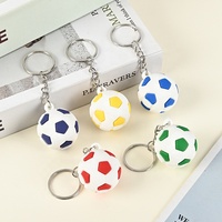 Porte-clés créatif en PVC en forme de ballon (football, basketball, tennis) – Cadeau sportif, étanche et léger – Fabriqué au Zhejiang
