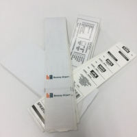 Étiquettes de bagages vierges en gros pour sublimation, personnalisables par transfert thermique