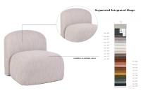 Fauteuil d'appoint blanc moderne, fauteuil lounge, fauteuils d'appoint, mobilier en gros pour salon et chambre à coucher