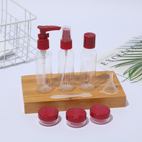 8 pièces/ensemble Mini pots cosmétiques pour le visage, flacons en plastique transparent vides, contenants de maquillage, kit de voyage, accessoires