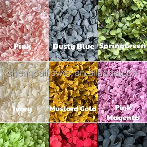 ดอกไฮเดรนเยียที่เก็บรักษาไว้38สีแห้งยาวนานสำหรับการจัดเรียงทำมือเค้กวันเกิดทำจากเรซิ่น - Product Image 6
