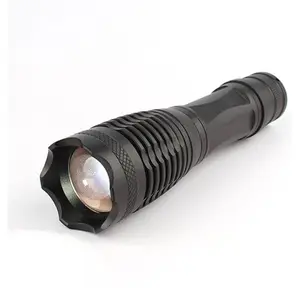 waterproof Camping led torch XML-T6 Zoomable AAA /18650 rechargeable battery tactical Led flashlight