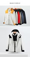Manteau de Pluie Imperméable Épais et Chaud en Polyester pour Homme, Doublure Polaire 3 en 1, Doudoune Épaisse et Chaude, 2024