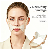 Bandeau facial réutilisable en V pour le sommeil, sangle de lifting anti double menton, sangle amincissante pour le visage, modelateur physique de la mâchoire, à porter jour et nuit
