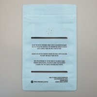 Emballage de sachets en plastique à fond plat imprimés numériquement personnalisés avec impression personnalisée