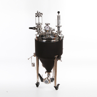 Cuve de Fermentation d'équipement de bière revêtue verticale conique de l'acier inoxydable 304 316L avec la valve