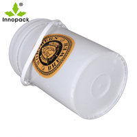 Matériau PP 25 litres impression par transfert de chaleur pour les produits chimiques fûts de stockage des aliments seaux barils
