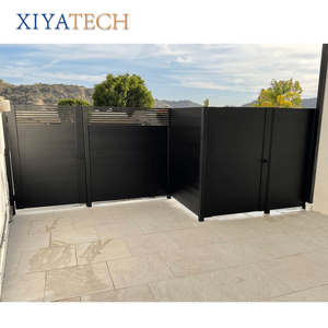 Valla de privacidad de aluminio para exteriores XIYATECH con paneles de listones para paisajismo moderno, barandilla de tubería de hierro, diseños de barandillas de balcón de hierro - Product Image 3