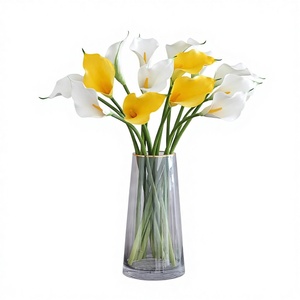 Single <strong>Stem</strong> Medium-sized Long Stemmed Artificial Calla Lilies Made of EVA <strong>Cotton</strong> Faux Flowers for Home Decor - Product Image 2