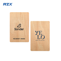 Tarjetas de Madera RFID con Logotipo Grabado Personalizado de 13.56Mhz, Tarjetas de Acceso para Hoteles