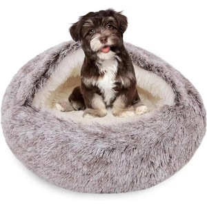 Modern <strong>Four</strong> <strong>Seasons</strong> Warm Plush Semi-Closed Shell Pet's Nest Soft Windproof Cat Dog's Bed Nest Pad Home <strong>Decorative</strong> Object - Product Image 5