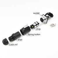 LP20 IP68 Wasserdichter 2/3/4-Poliger Stecker Buchse Stromstecker Luftfahrt-Verbindung Kupfer 10A/25A Automobilkabel-Verbindungsstecker