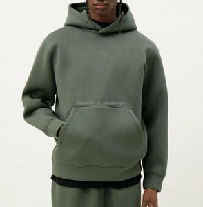 Vintage 100% coton épais sweats à capuche unisexe Baggy sweats à capuche plaine Streetwear haute qualité français Terry lourd sweats à capuche imprimés - Product Image 1