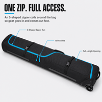 Sac de voyage haut de gamme personnalisé pour snowboard rond de 165 cm, sac à roulettes rembourré de luxe pour ski, simple - Sac de voyage haut de gamme