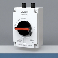 Interrupteur solaire étanche LMEB M12 DC pour extérieur, interrupteur photovoltaïque DC avec niveau IP66 1200V 32A pour systèmes DC 12V