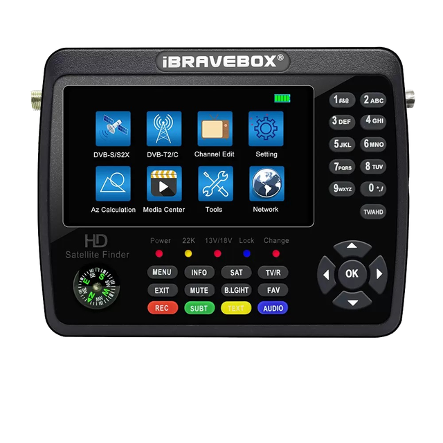 V10 MAX Finder 4.3 Inch Plastic Display HD Digital Satellite Meter Signal Finder Support DVB-S/S2/S2X/T/T2/C AHD