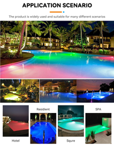 New Bìa Anti-Glare treo tường RGB hồ bơi ánh sáng điện lớn ánh sáng dưới nước RF không dây bơi AO ánh sáng - Product Image 6