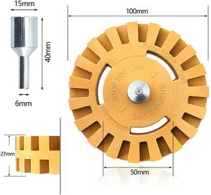 Auto Reinigung Pflege Nadel streifen Aufkleber Radiergummi Rad Pad Gummis cheibe Pneumatische Auto Aufkleber Aufkleber Werkzeuge entfernen - Product Image 4