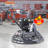 Truelle à béton à essence ZUJI haute puissance 5,5 CV, 150 tr/min, profondeur de travail 8-10 cm, 65 kg, moteur Lifan, boîte de vitesses