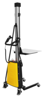 Chariot élévateur à batterie au plomb-acide de 100 kg à 150 kg, petit transpalette, chariot élévateur à fourche avec pneus en polyuréthane, déplaceur latéral électrique