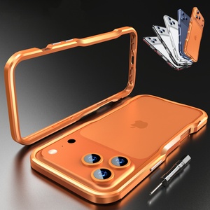 Custodia Protettiva in Metallo Luphie per <span class=keywords><strong>iPhone</strong></span> 18 17 Pro Max / Pro 17 Air / 17 - Cornice in Alluminio - Product Image 1