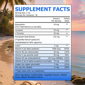 Gotas de Bronceado Líquido OEM con Sabor a Fresa, Protegen la Piel con Antioxidantes, Apoyan el Colágeno y la Reparación de la Piel - Product Image 2