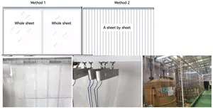 Prix d'usine Rideau de douche imperméable en PVC Rideaux pliants en PVC
