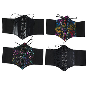 <span class=keywords><strong>Ceinture</strong></span> corset papillon à lacets Ceintures attachées extensibles <span class=keywords><strong>Ceinture</strong></span> <span class=keywords><strong>large</strong></span> élastique pour robe d'Halloween <span class=keywords><strong>Ceinture</strong></span> cintrée pour femmes - Product Image 5