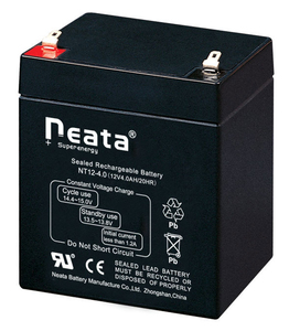 Neata充電式鉛蓄電池12V4AH20時間ディープサイクルバッテリー - Product Image 1