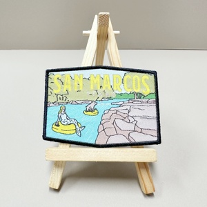 Parche tejido personalizado notable para coser en el respaldo para el borde de los disfraces y la Insignia <span class=keywords><strong>teatral</strong></span> de gancho y bucle - Product Image 3