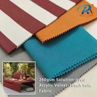 Tissu Acrylique Teint en Masse 260 g/m² Effet Velours, Sans PFAS, Imperméable et Résistant aux Intempéries pour Auvents et Tentes de Terrasse – Vente en Gros