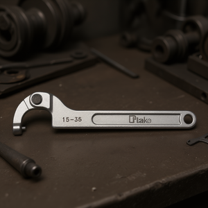 Ttake Swivel <b>Hook</b> Wrench 15-35mm Round Nose Adjustable Wrench - Product Image 3