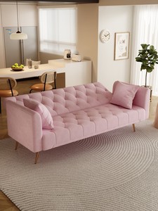 Modern Tufted Convertible Seat <b>Sofa</b> American Velvet Comfortable Furniture for Small Living Room Office Apartment Hotel Villa - Product Image 5