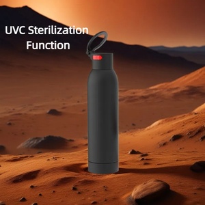 Double Insulated 500ml Stainless Steel Water <b>Bottle</b> Self-Cleaning Smart <b>Thermos</b> with UV-C Purifier - Product Image 1