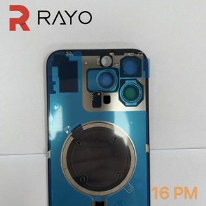 <span class=keywords><strong>Remplacement</strong></span> de la <span class=keywords><strong>vitre</strong></span> arrière RAYO OEM pour <span class=keywords><strong>iPhone</strong></span> 16 Plus 16 Pro Max, verre arrière avec cadre, plaque métallique et anneau magnétique - Product Image 4
