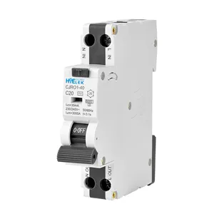 RCBO 6Amp 50Amp RCBO 30mA 100mA 300mA C curva 4.5/6kA interruttore RCBO neutro commutato