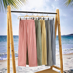 Pantalones de Pijama para Mujer, Cintura Elástica, Transpirables, de Algodón, Sólidos, para Otoño, Divertidos, Holgados - Product Image 3
