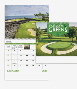 Calendriers personnalisés 2027 avec logo sur spirale pour fairways et greens – Cadeau promotionnel <span class=keywords><strong>de</strong></span> golf haut <span class=keywords><strong>de</strong></span> gamme en gros - Product Image 5