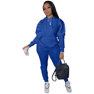 Vêtements de sport extensibles de haute qualité pour femmes 300GSM grande taille XXXL marque privée logo personnalisé pull sweat pantalon survêtement costume - Product Image 4