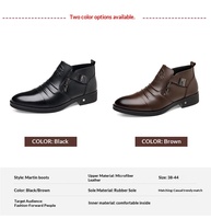 Bottes Gothiques Tendance 2026 pour Hommes, Style Punk, Tête de Lion Métallique, Fermeture Éclair Latérale, Cuir Microfibre, Bout Pointu, Mi-Mollet, Bottes de Mode
