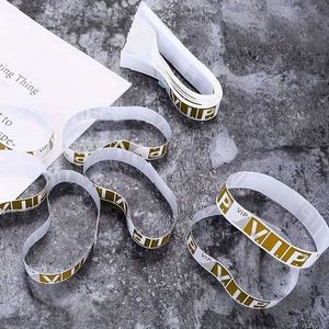 Pulseras de Identificación Desechables Personalizadas de Papel PP Impermeable, Pulseras Tyvek para Eventos y Fiestas - Product Image 3