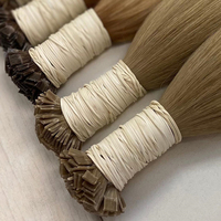 Extensions de cheveux humains Remy, kératine, pointe plate, extension de cheveux humains, Fusion naturelle, cuticule vierge, alignée, russe, F, vente en gros