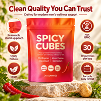 Gummies de vitalité masculine haute puissance avec piment et maca – Complément alimentaire végétal pour l'équilibre hormonal – OEM & ODM