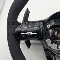 Volante de Fibra de Carbono Forjado de Alta Calidad con Microsuede y LED para Mercedes Benz W177 W213 W204 W205 W211 C257 AMG