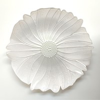Offre Spéciale 13 pouces forme florale Design verre chargeur assiettes mariage verre chargeur assiettes pour décoration de Table