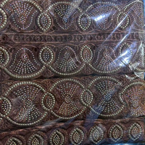 Accessoires de vêtements africains pour bricolage Broderie <span class=keywords><strong>DMC</strong></span> Fleur Organza Dentelle Décoration Polyester coloré Tissu à coudre - Product Image 1