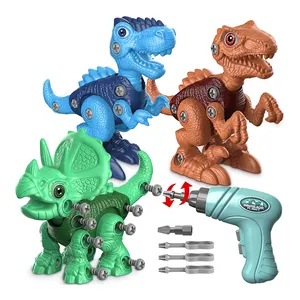 2021アマゾンのベストセラー恐竜のおもちゃSTEMキッズのおもちゃDIYは3〜8歳の子供のための電気ドリルで恐竜のおもちゃを分解します