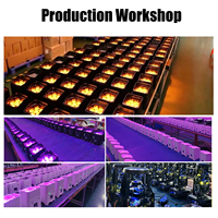 Projecteur PAR LED 6x18W RGBWA+UV 6-en-1 étanche IP65 à contrôle DMX512 avec batterie 8800Ah, idéal pour mariages et événements religieux - Vente Flash