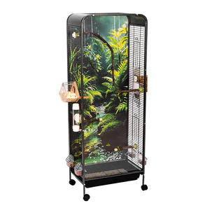 Gabbia Ecologica Trasparente di Grandi Dimensioni Xuanfeng Stile Mobile Paesaggistico per Uccelli e Pappagalli con Solido Design in Metallo per Ville - Product Image 6