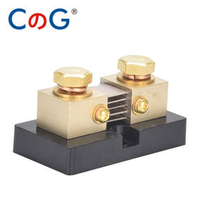 CG Tipo de EE. UU. FL-15 5A 10A 20A 50A 75A 100A 200A 300A 500A 50mV 75mV 100mV de latón eléctrica corriente DC Shunt resistencia con Base - Product Image 4
